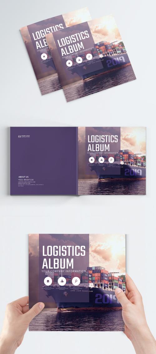 LovePik - logistics and transportation brochures cover design - 401258821