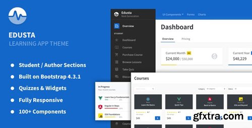 ThemeForest - Edusta v1.1.0 - Learning App & Education Admin Theme - 23882079