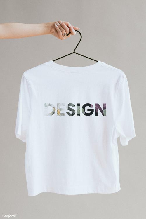 White shirt in a hanger mockup - 1216474