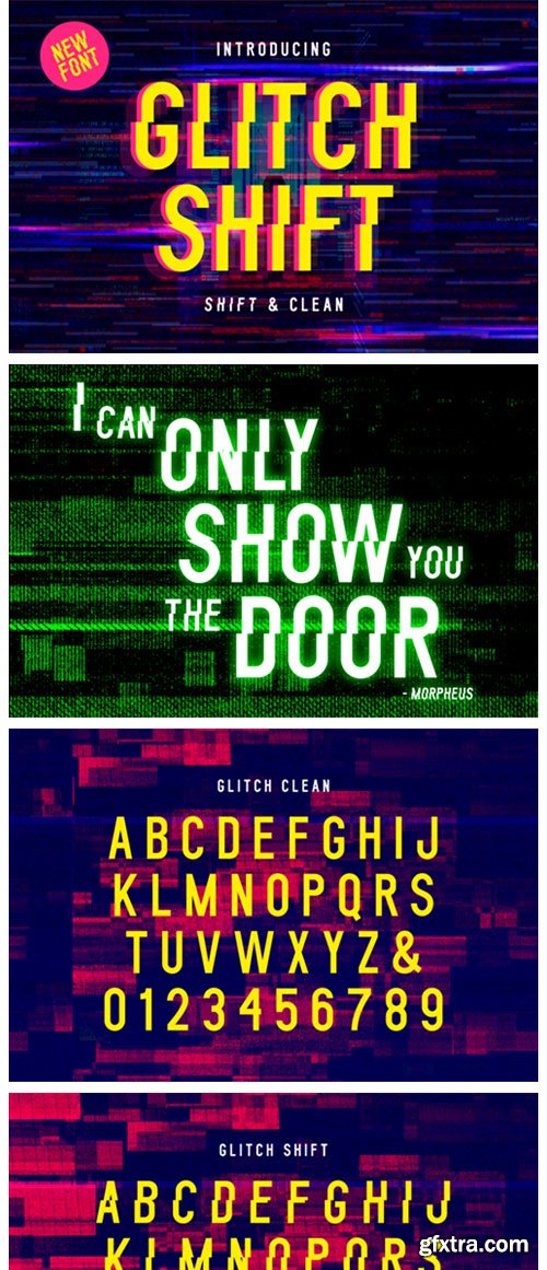 Glitch Shift Font