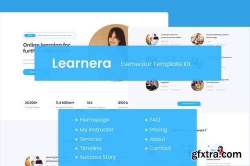 ThemeForest - Learnera v1.0 - e-Learning Elementor Template Kit - 26720985