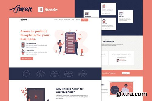 ThemeForest - Aman v1.0 - Multipurpose Elementor Template Kit - 26723714