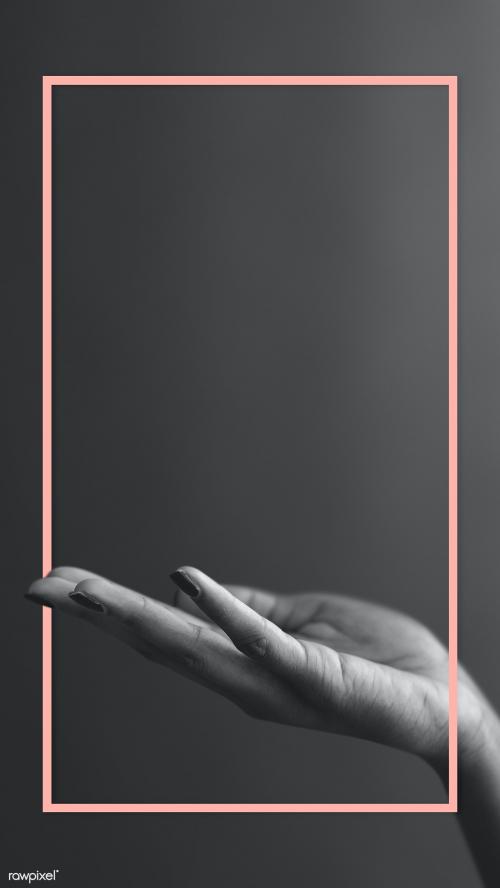 Female hand on a frame mobile phone wallpaper - 1219061