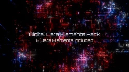 Videohive - Digital Data Elements Pack