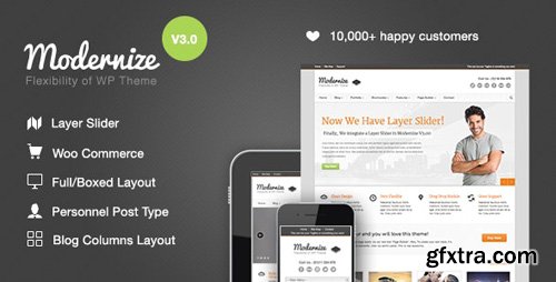 ThemeForest - Modernize v3.3.2 - Flexibility of WordPress - 1264247