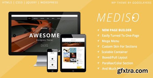 ThemeForest - Mediso v1.2.3 - Corporate / One-Page / Blogging WP Theme - 7265623