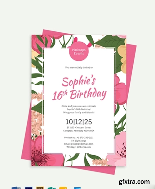 Girl-Birthday-Invitation-Template