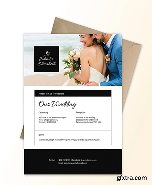 Wedding Invitation Email Template » GFxtra