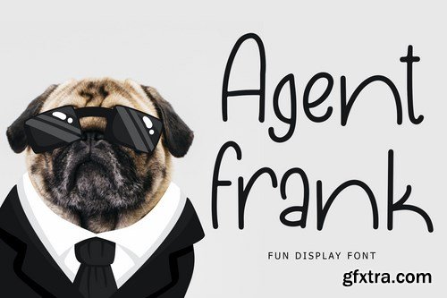 Agent Frank Fun Display Font