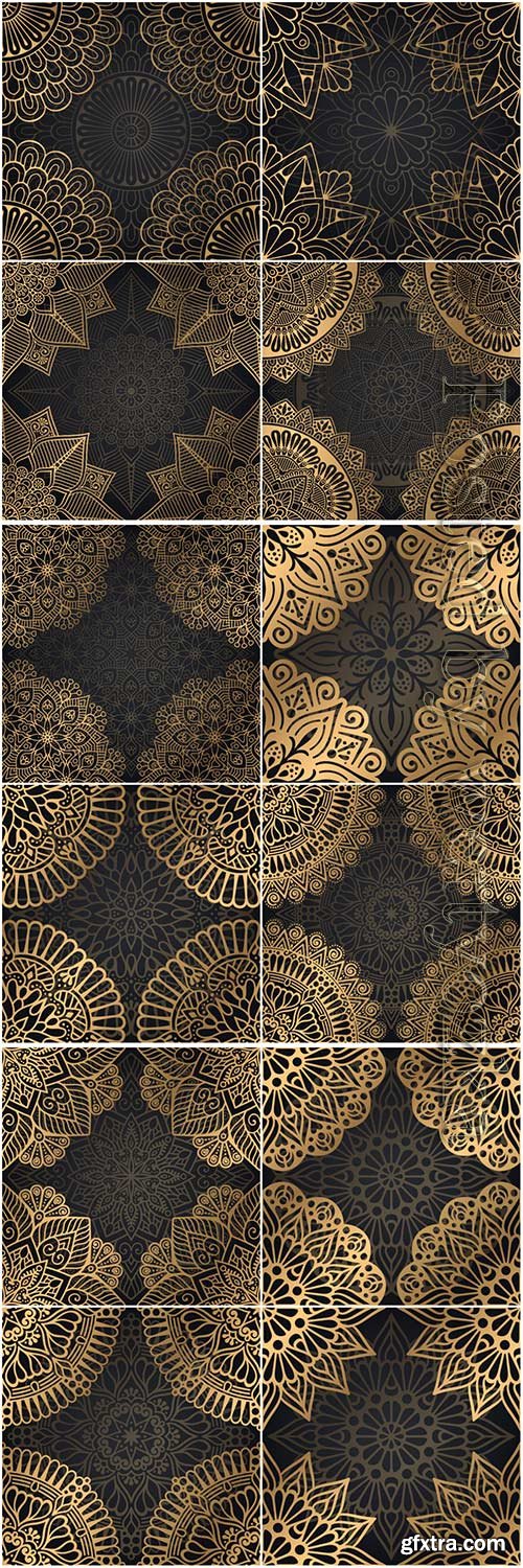 Mandala seamless pattern, islamic vector background