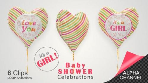 Videohive - Baby Shower Celebration - Baby Girl