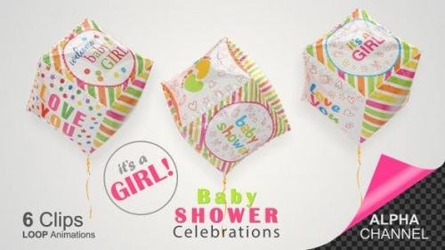 Videohive - Baby Shower Celebration - Baby Girls