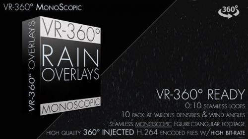 Videohive - Rain Overlays VR-360° Editors Pack (Monoscopic)