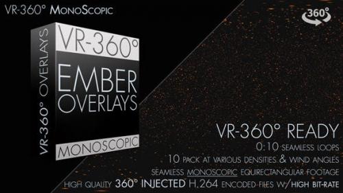 Videohive - Burning Ember Overlay VR-360° Editors Pack (Monoscopic)