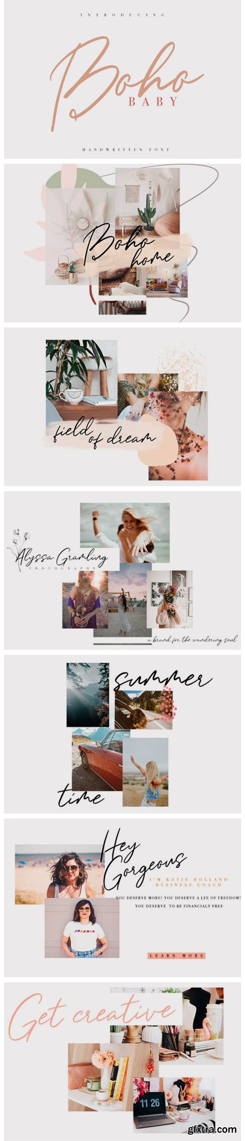 Boho Baby Font