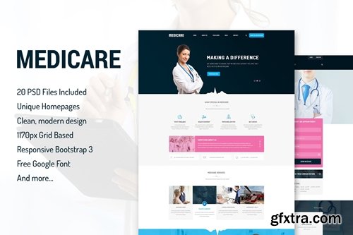 Medicare - Medical Health PSD Template