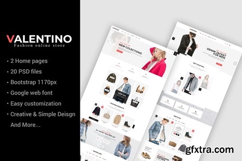 Valentino - Multipurpose eCommerce PSD Template