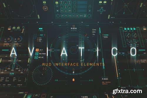 AVIATICO - HUD Futuristic UI elements pack