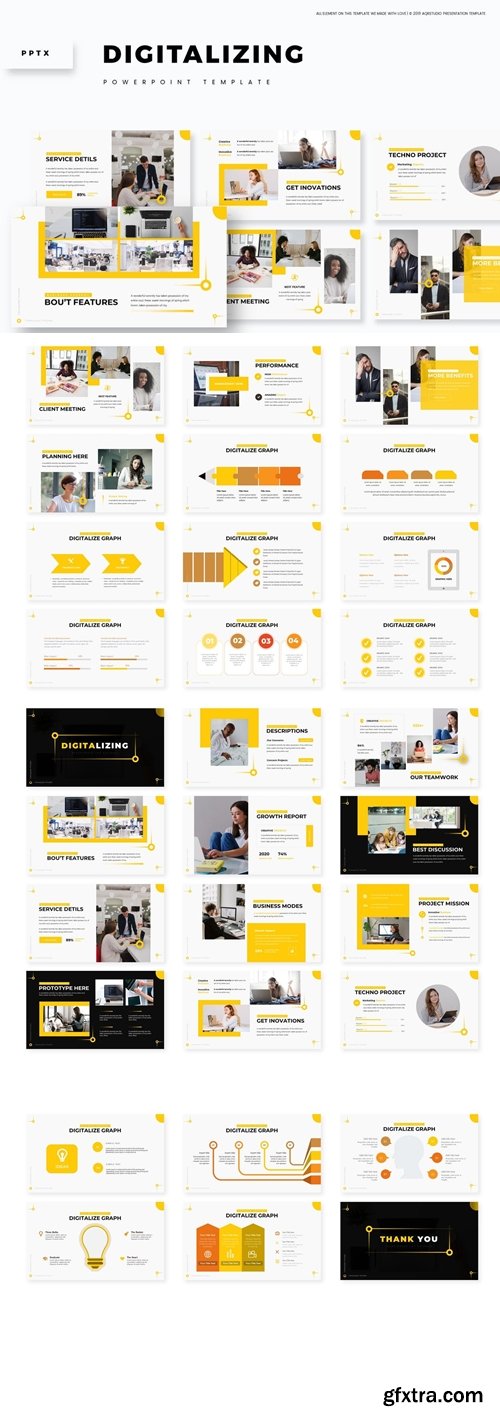 Digitalizing Powerpoint, Keynote and Google Slides Templates