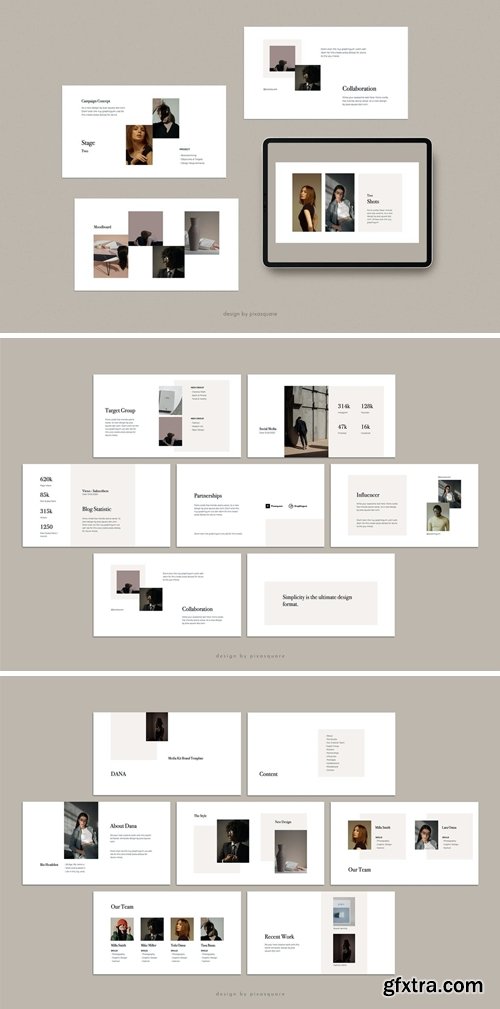 DONA - Media/Press Kit Powerpoint Template