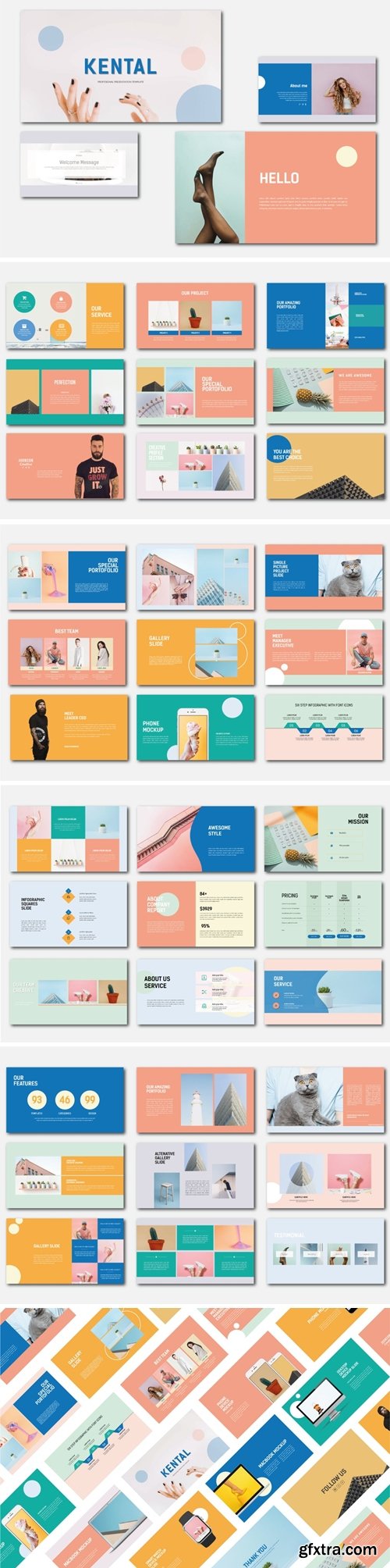 Kental Powerpoint, Keynote and Google Slides Templates