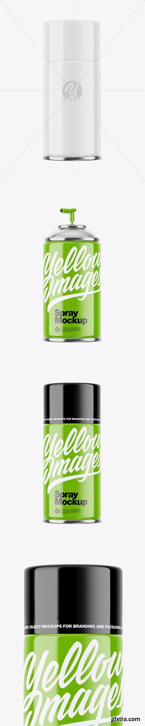 Glossy Spray Bottle Mockup 60062