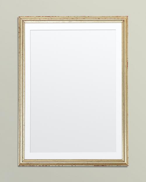 Gold picture frame mockup illustration - 1230677