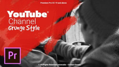 Videohive - YouTube Channel Grunge Style For Premiere Pro