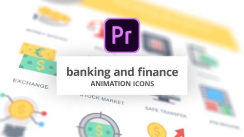 Videohive - Banking and Finance - Animation Icons (MOGRT)