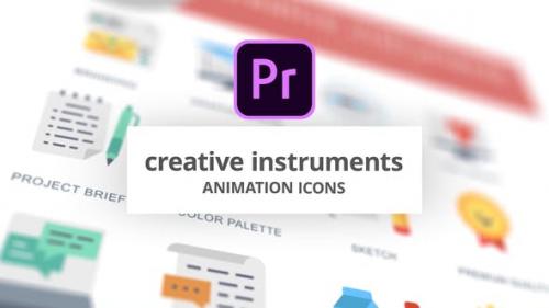 Videohive - Creative Instruments - Animation Icons (MOGRT)