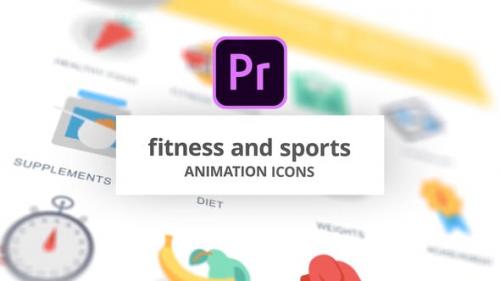 Videohive - Fitness and Sports - Animation Icons (MOGRT)