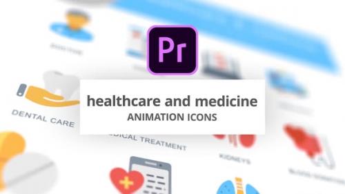 Videohive - Healthcare and Medicine - Animation Icons (MOGRT)