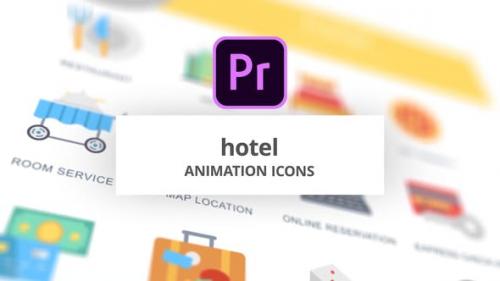 Videohive - Hotel - Animation Icons (MOGRT)