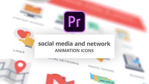 Videohive - Social Media and Network - Animation Icons (MOGRT)