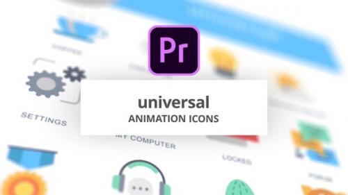 Videohive - Universal - Animation Icons (MOGRT)