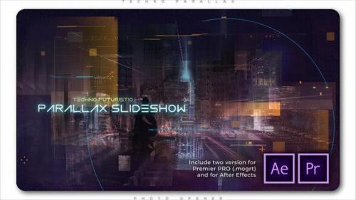 Videohive - Techno Parallax Photo Opener