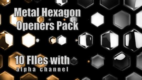 Videohive - Metal Hexagon Opener Pack