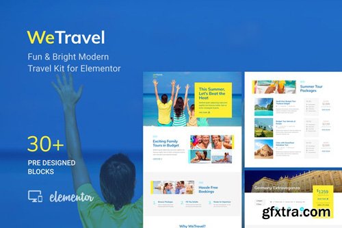 ThemeForest - WeTravel v1.0 - Travel and Tourism Template Kit (Update: 8 May 20) - 26283635