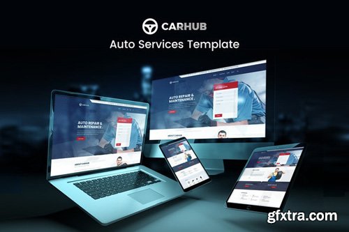 ThemeForest - Carhub v1.0 - Auto Services Template Kit - 26300704