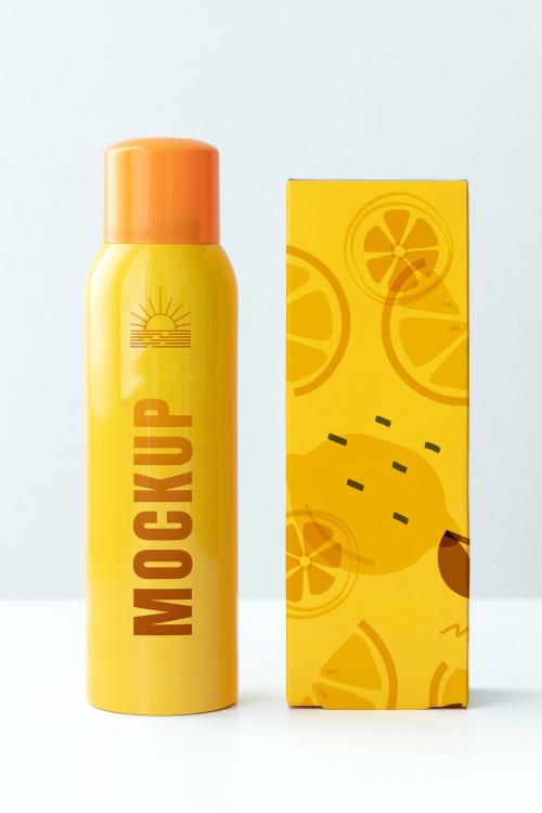 Beauty spray bottle mockup design - 1209842