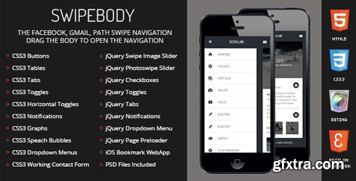 ThemeForest - Swipebody v1.0 - Mobile Template (Update: 26 June 19) - 5340523