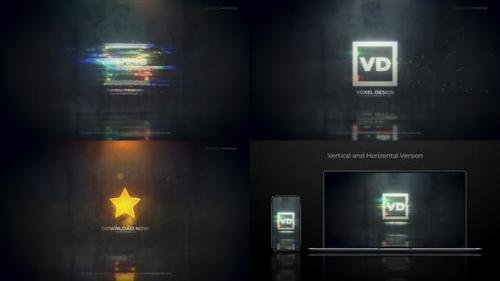 Videohive - Glitch Dissolve Logos Transitions Reveal