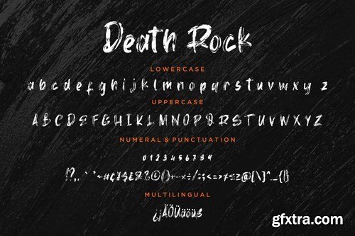 Death Rock Grunge Typeface