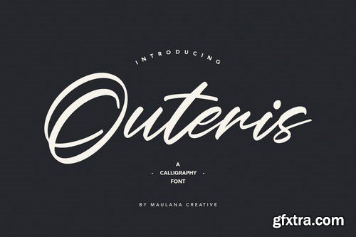 Outeris Calligraphy Font