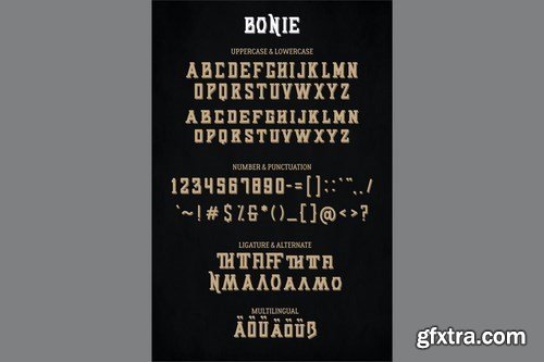 Bonie - Vintage Font