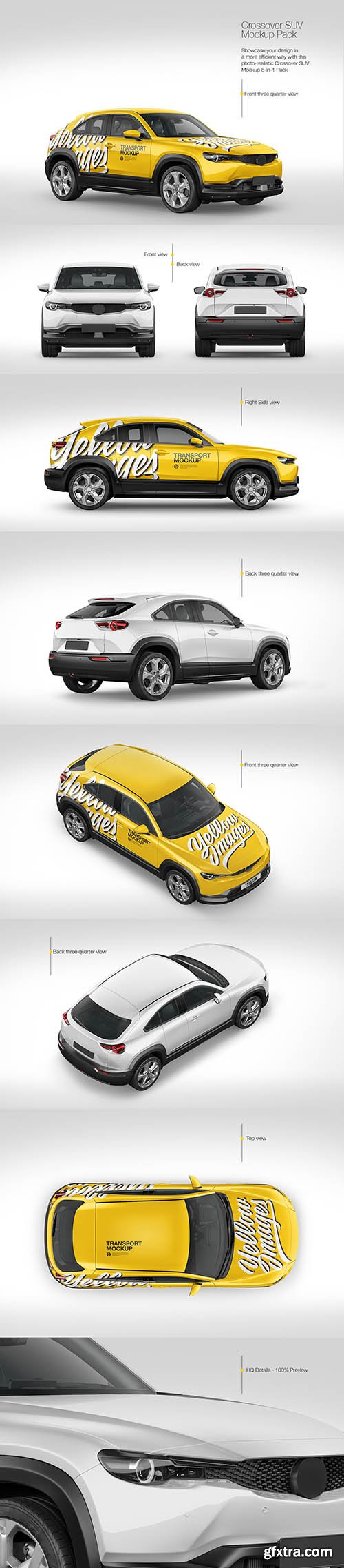 Compact Crossover SUV Mockup - Pack