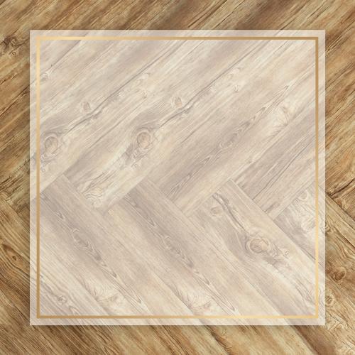 Blank golden square frame on a wooden background - 1212703