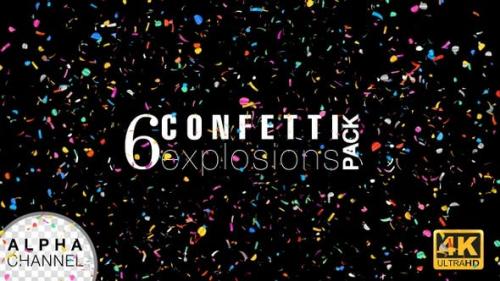 Videohive - Confetti Explosions