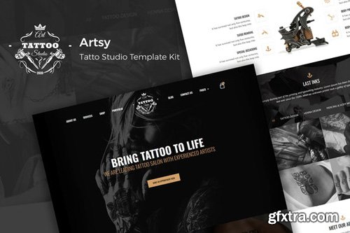 ThemeForest - Artsy v1.0 - Tattoo Studio Template Kit - 26412842