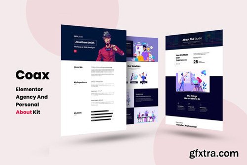 ThemeForest - Coax v1.0 - Agency And Personal About Us Elementor Template Kit - 25900196